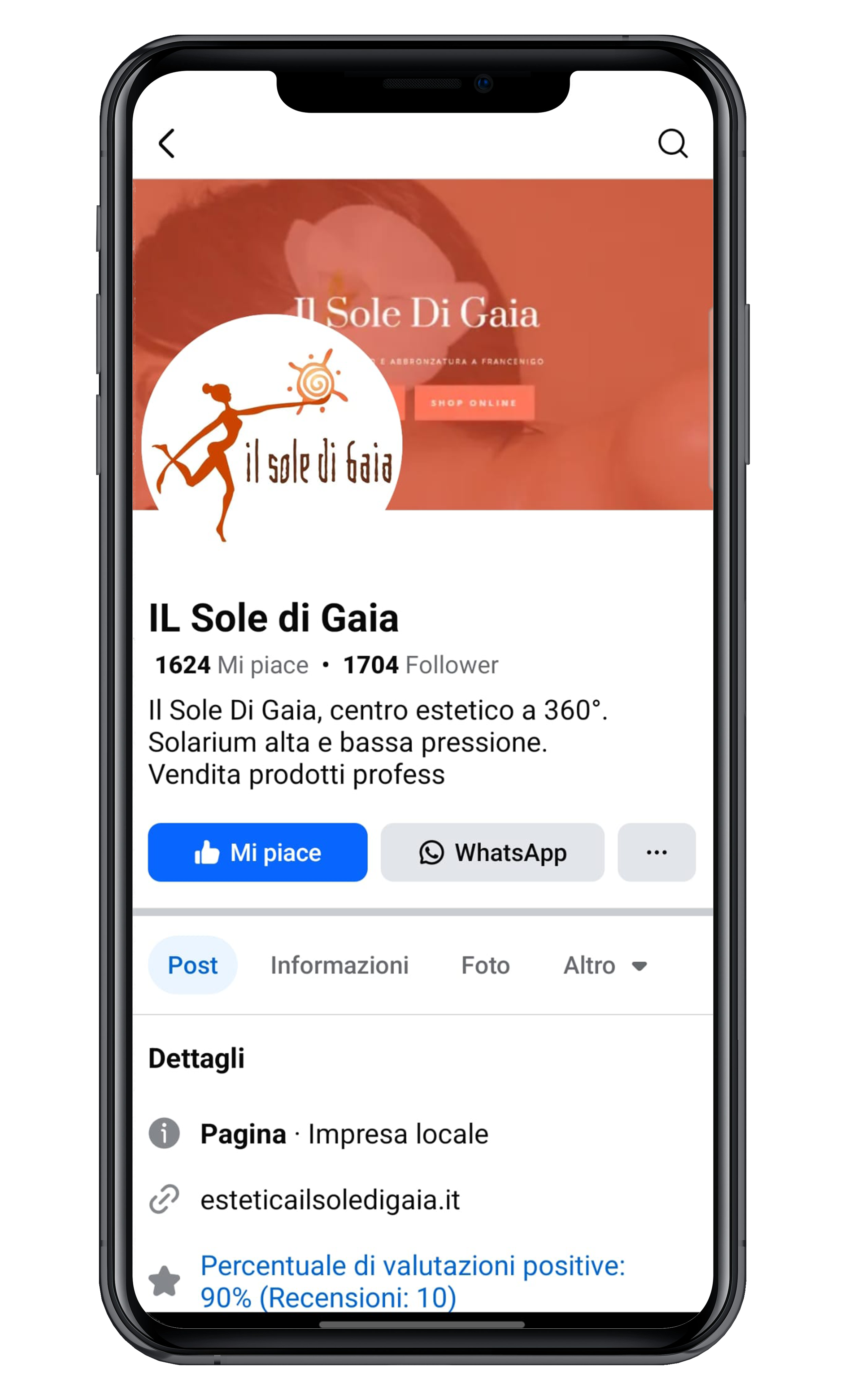 SoledigaiaFB mockup pagina instagram Il Sole di Gaia